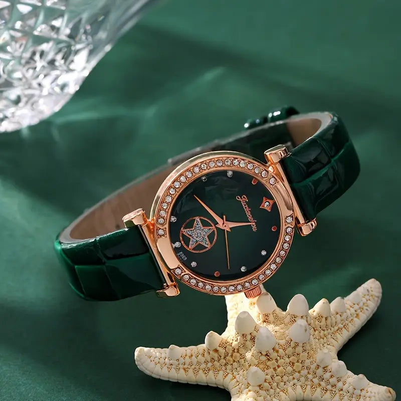 Vendetta Timecourt Jewelry Set | Gold