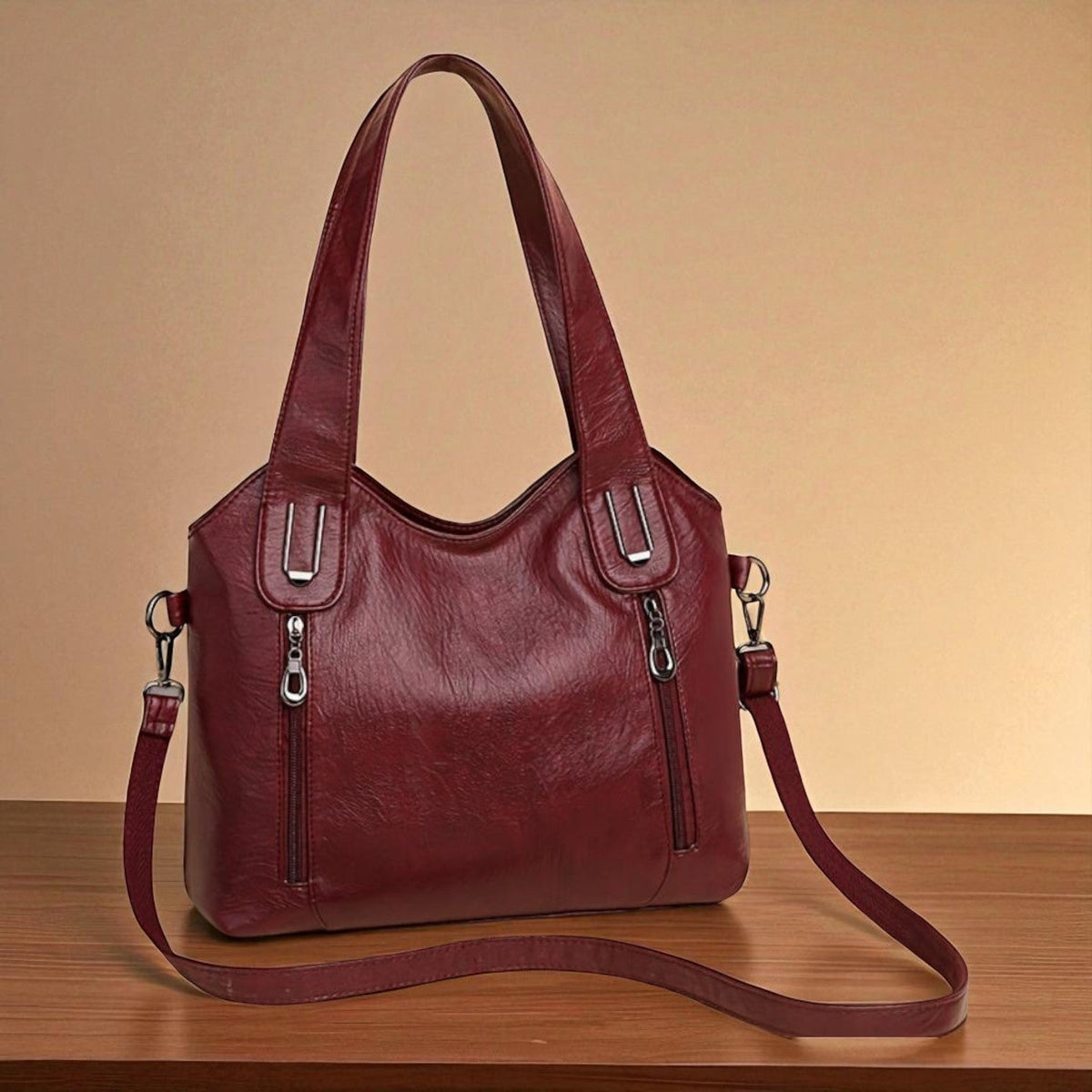 Vintage-Inspired Document Handbag