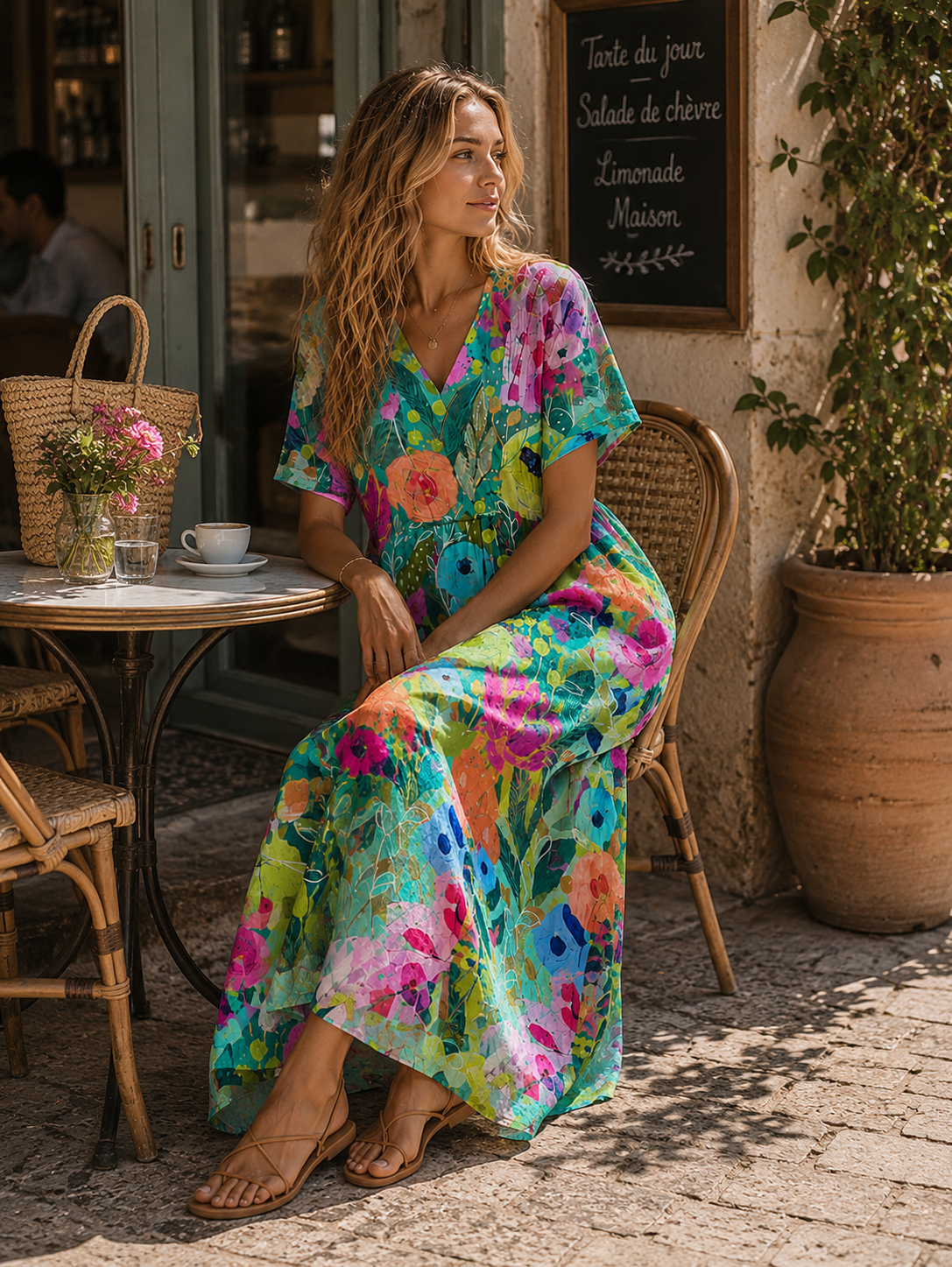 Harjas | Floral Dress