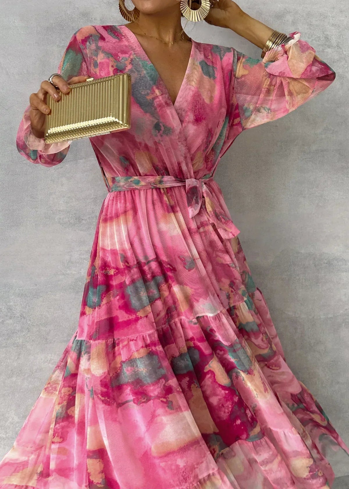 Meli | Floral Printed Wrap Dress