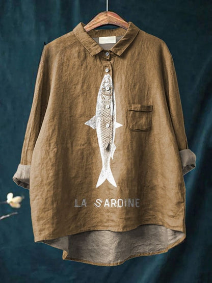 Lily | Sardine Pattern Tee