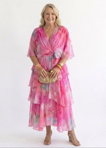 Stella | Floral Midi Dress