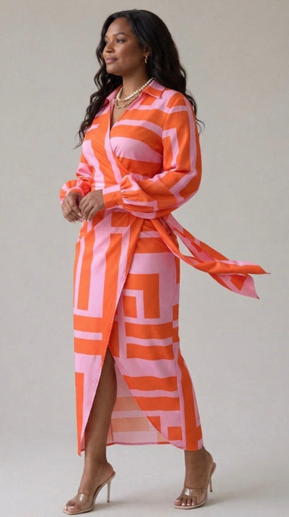 Stella | Printed Wrap Dress