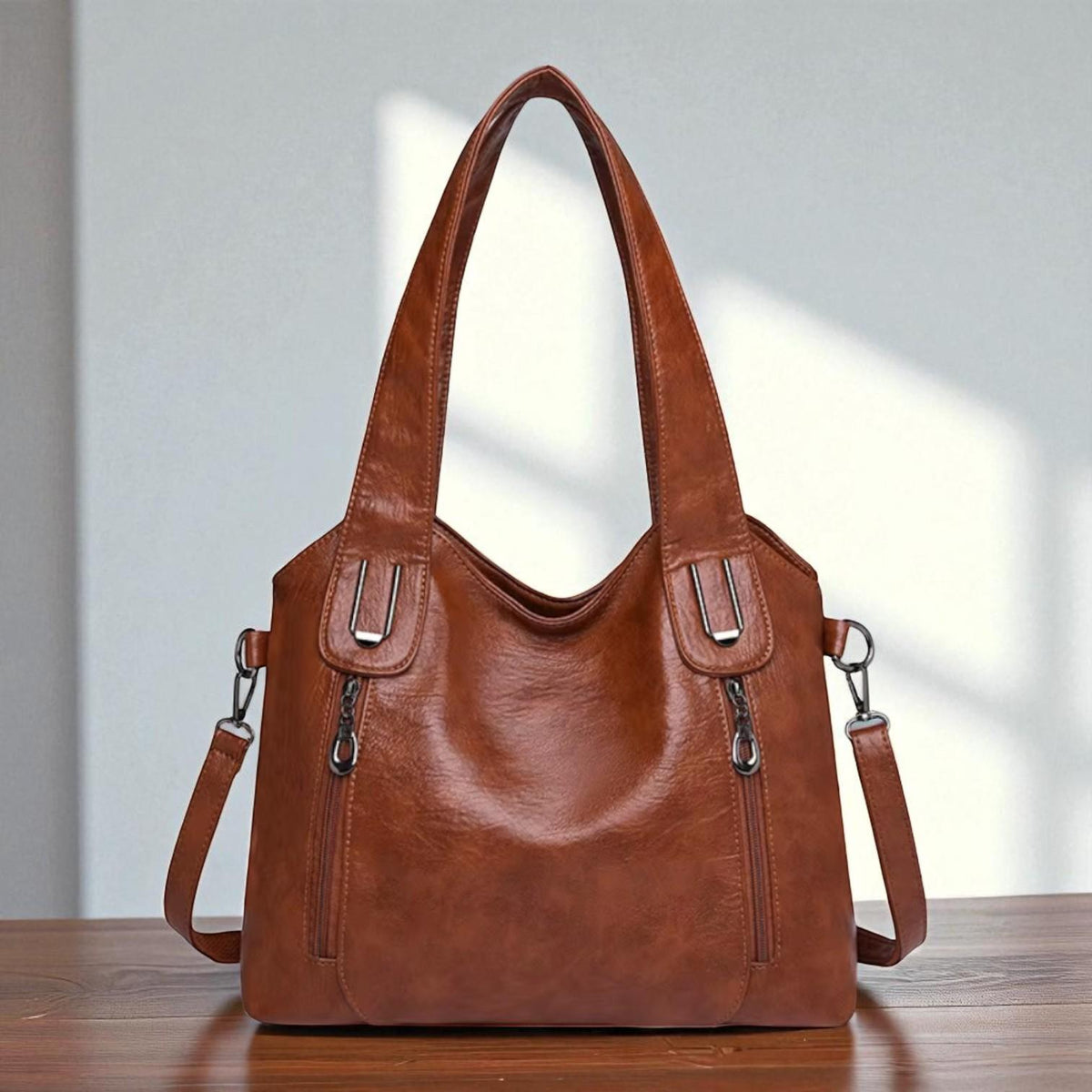 Vintage-Inspired Document Handbag