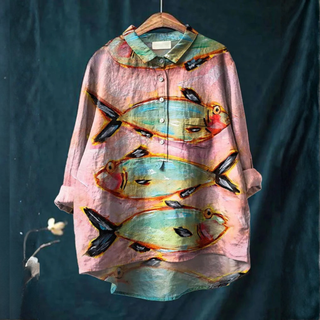 Lena | Creative Fish Graphic Tee
