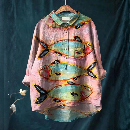 Lena | Creative Fish Graphic Tee