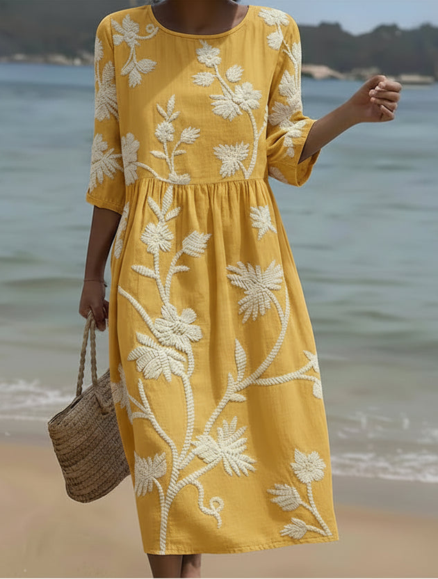 Yassy | Floral Printed Midi Dress