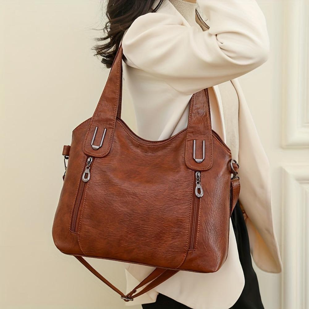 Vintage-Inspired Document Handbag
