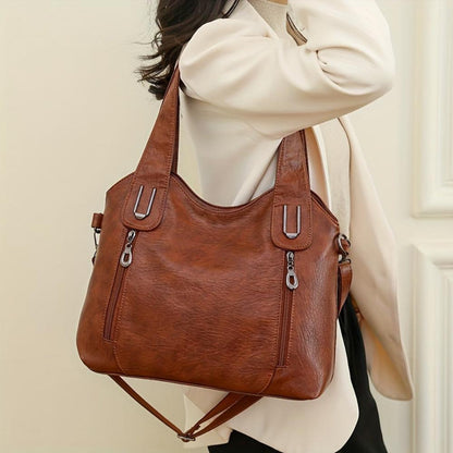 Vintage-Inspired Document Handbag