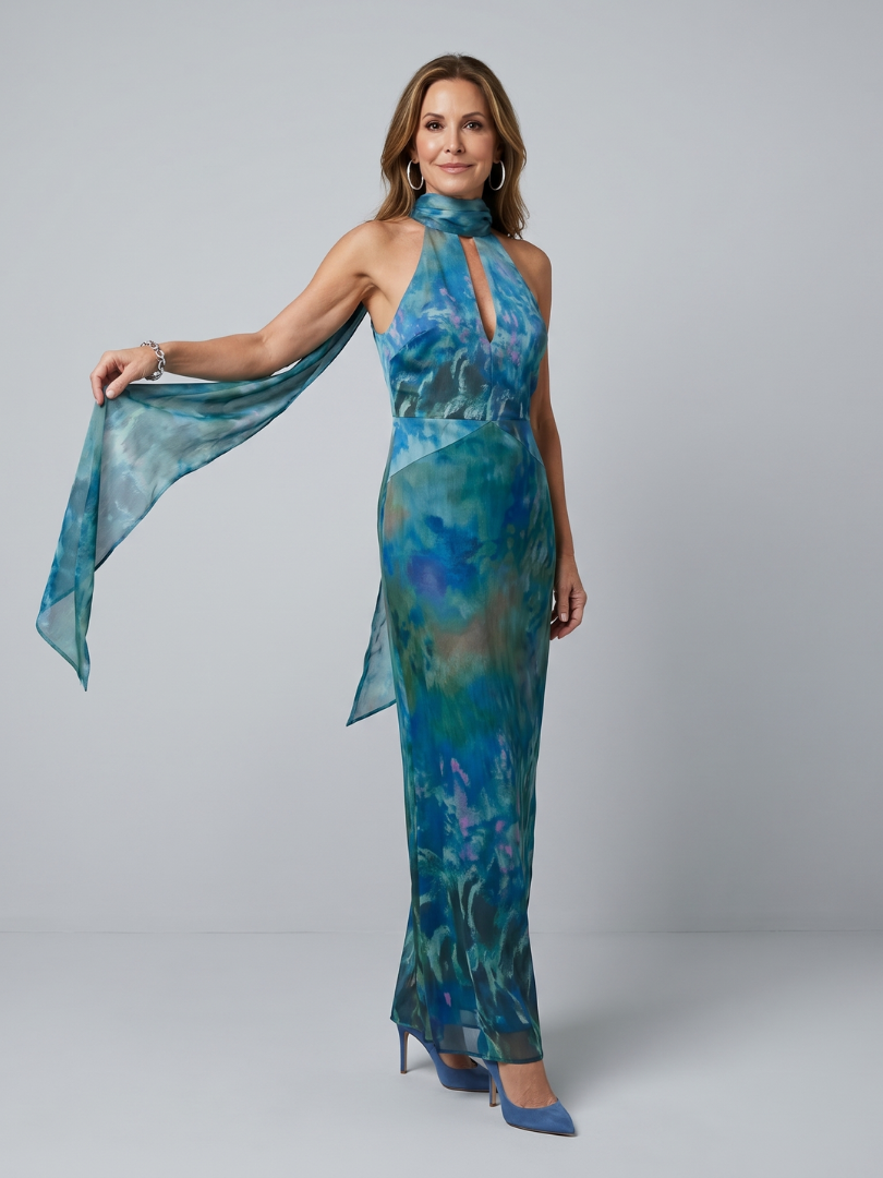 Juniper | Halter Maxi Sleeveless Dress