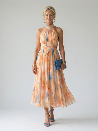 Stella | Halter Midi Dress
