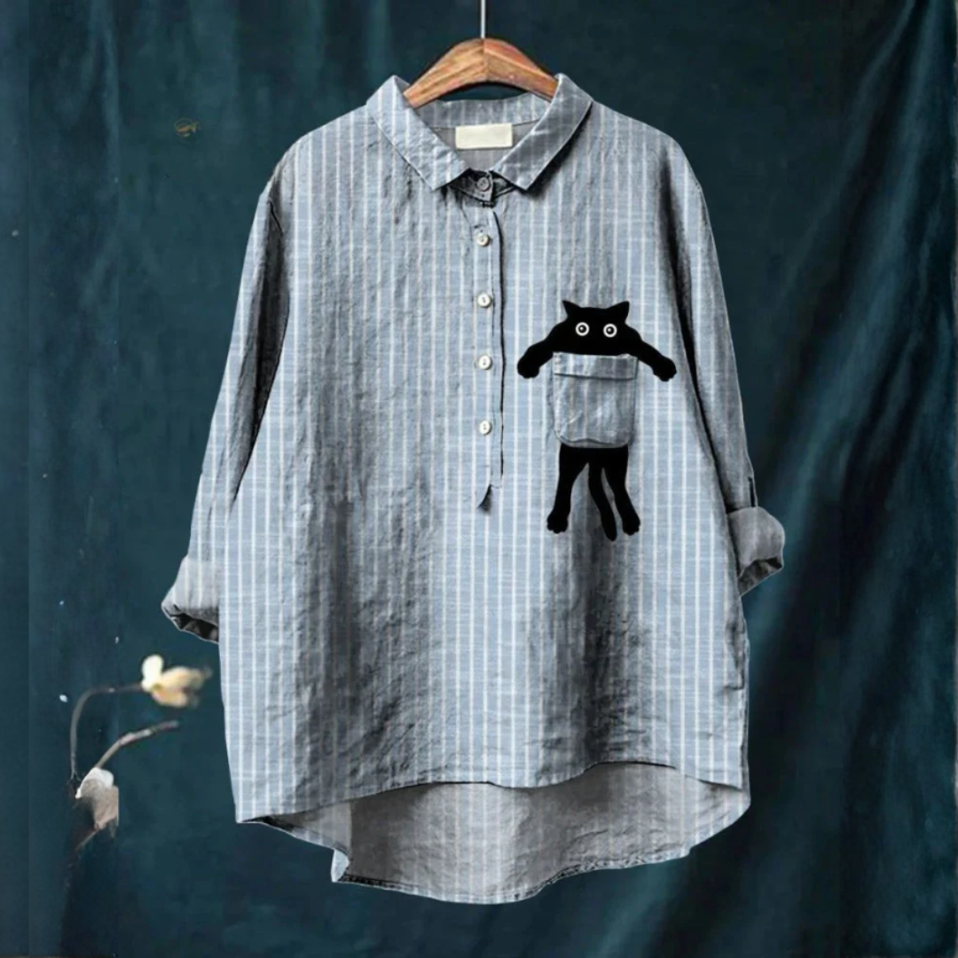 Milo | Adorable Cat Pocket Tee