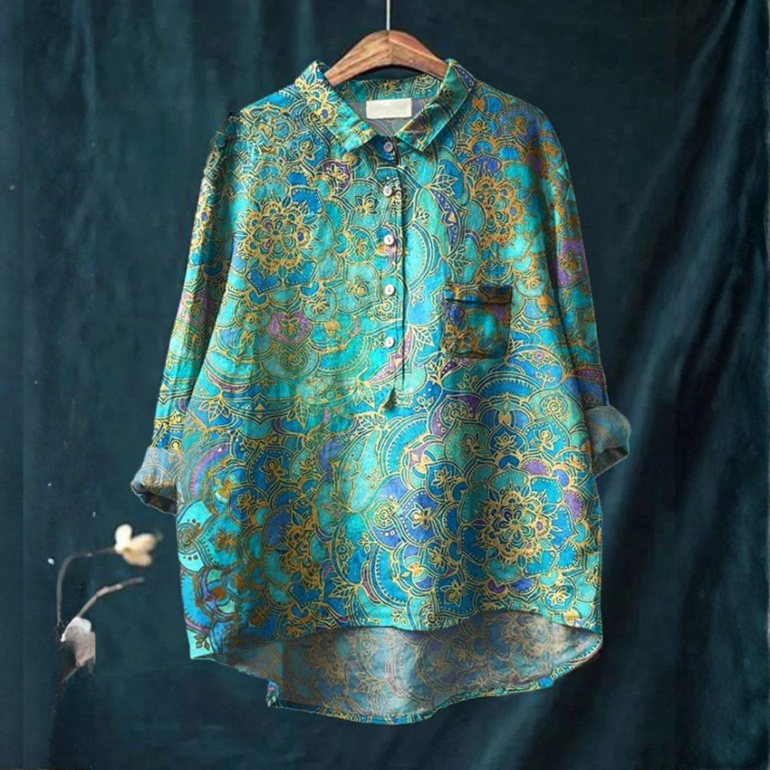 Amelia | Mandala Patterned Top