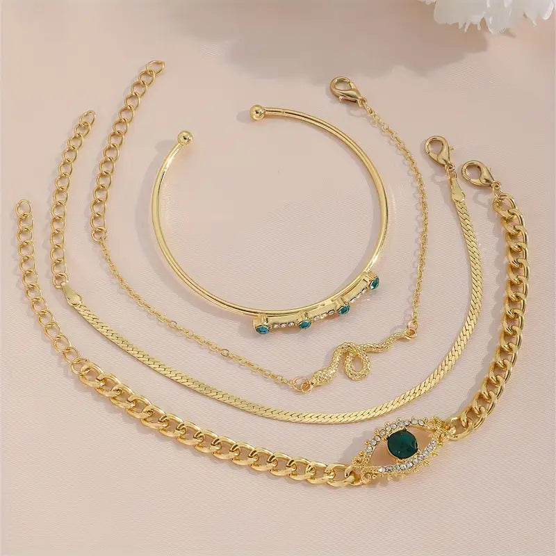 Serpentina Veyra Bracelet Set | Gold