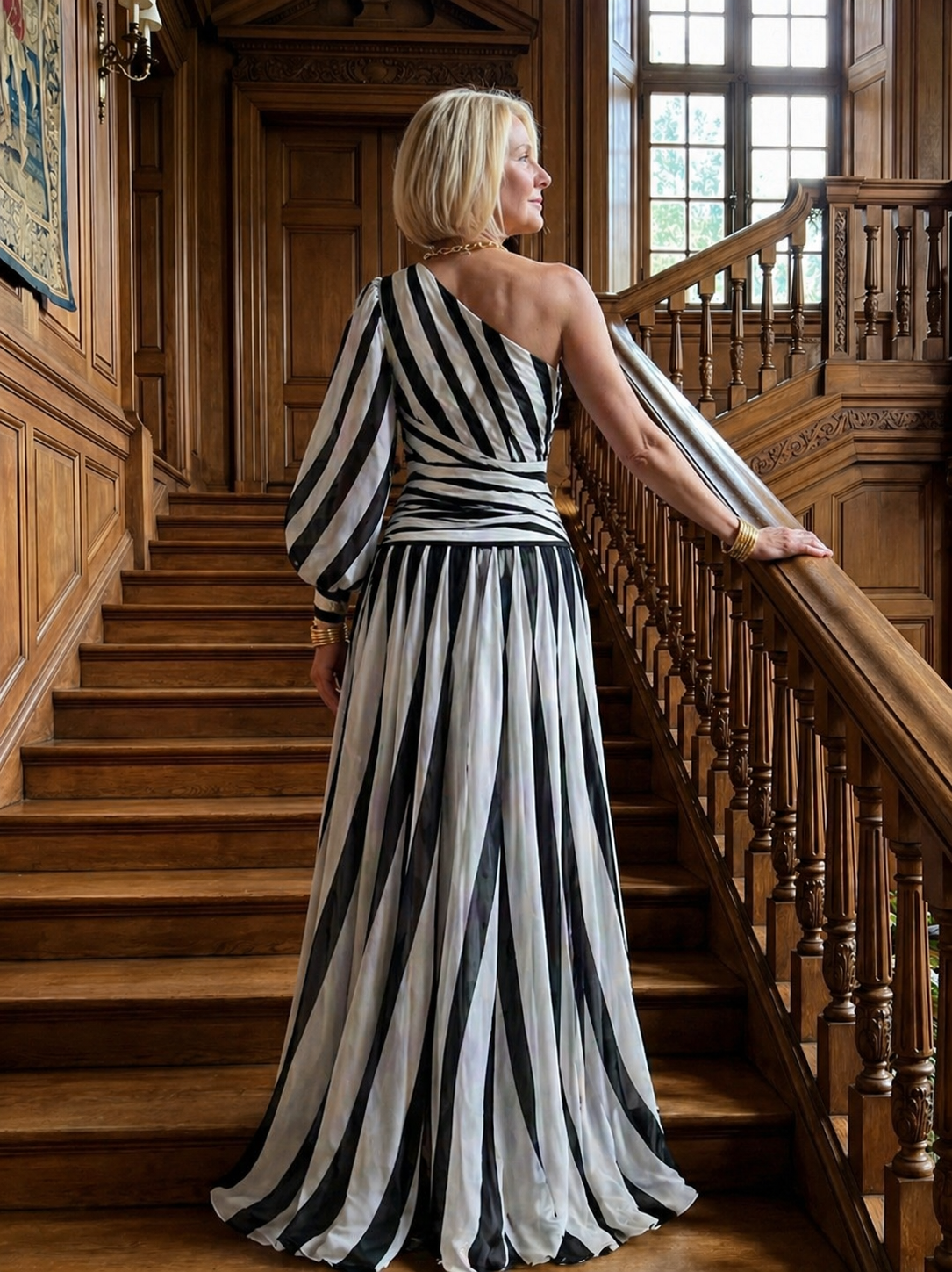 Stella | Striped Maxi Dress