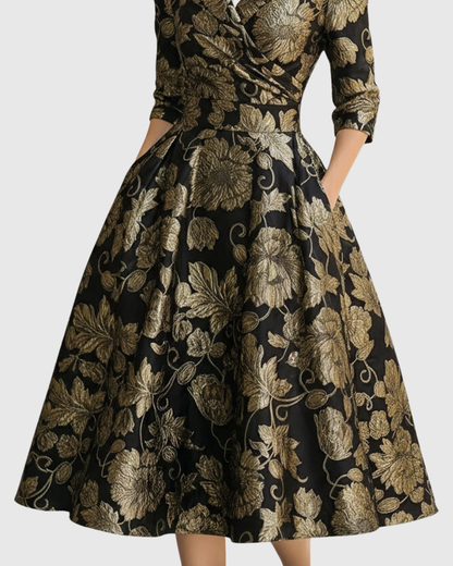 Riley | Floral Midi Dress