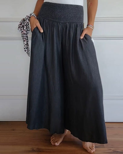 MONIQUE | Relaxed Fit Pants with Stretchy Waistband