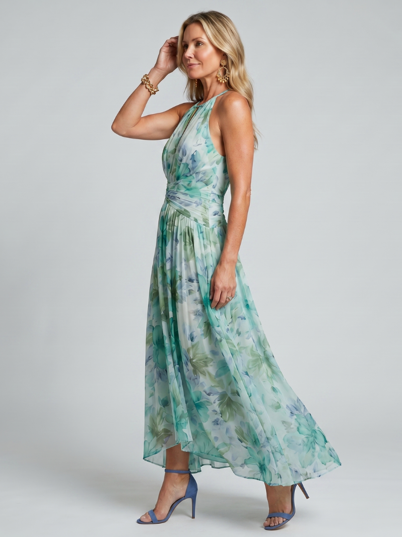 Portia | Floral Midi Dress