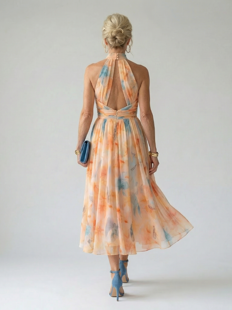 Stella | Halter Midi Dress