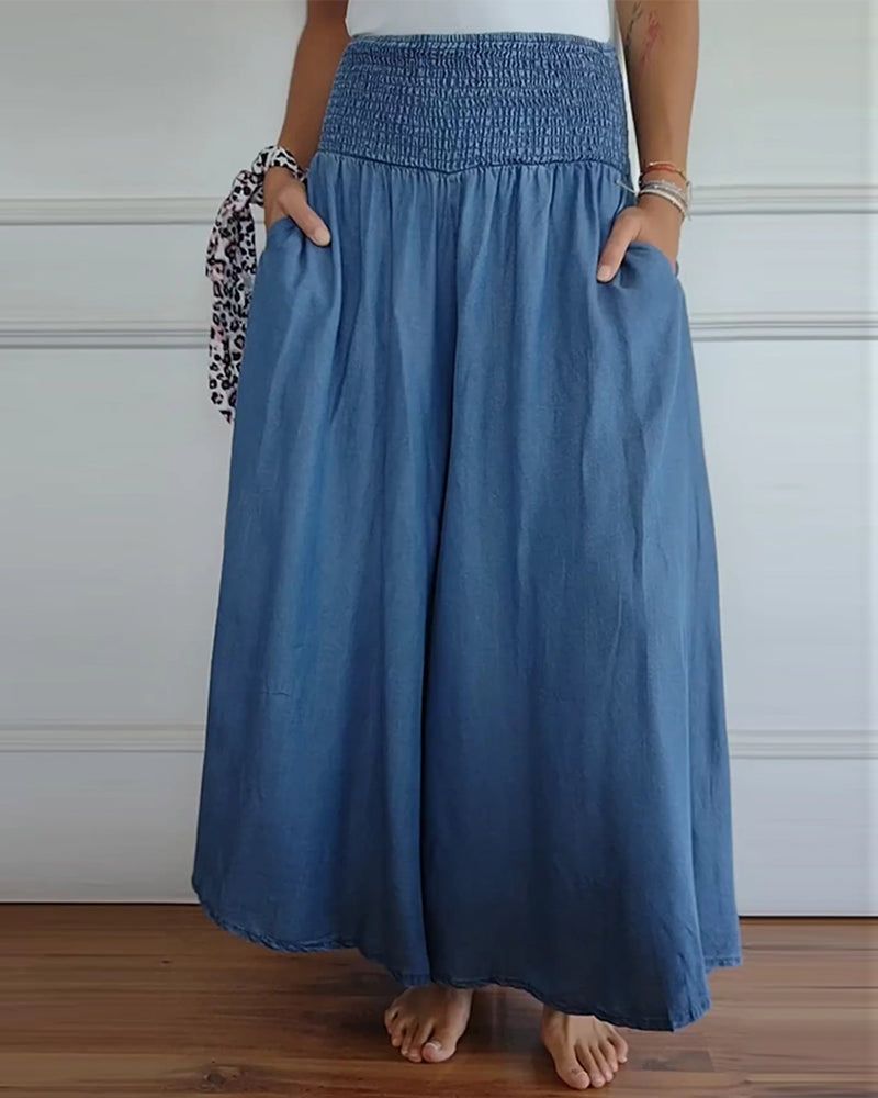 MONIQUE | Relaxed Fit Pants with Stretchy Waistband