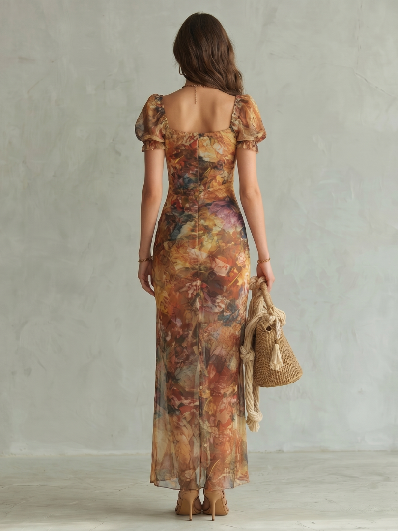 Ciel | Ruffle Midi Dress
