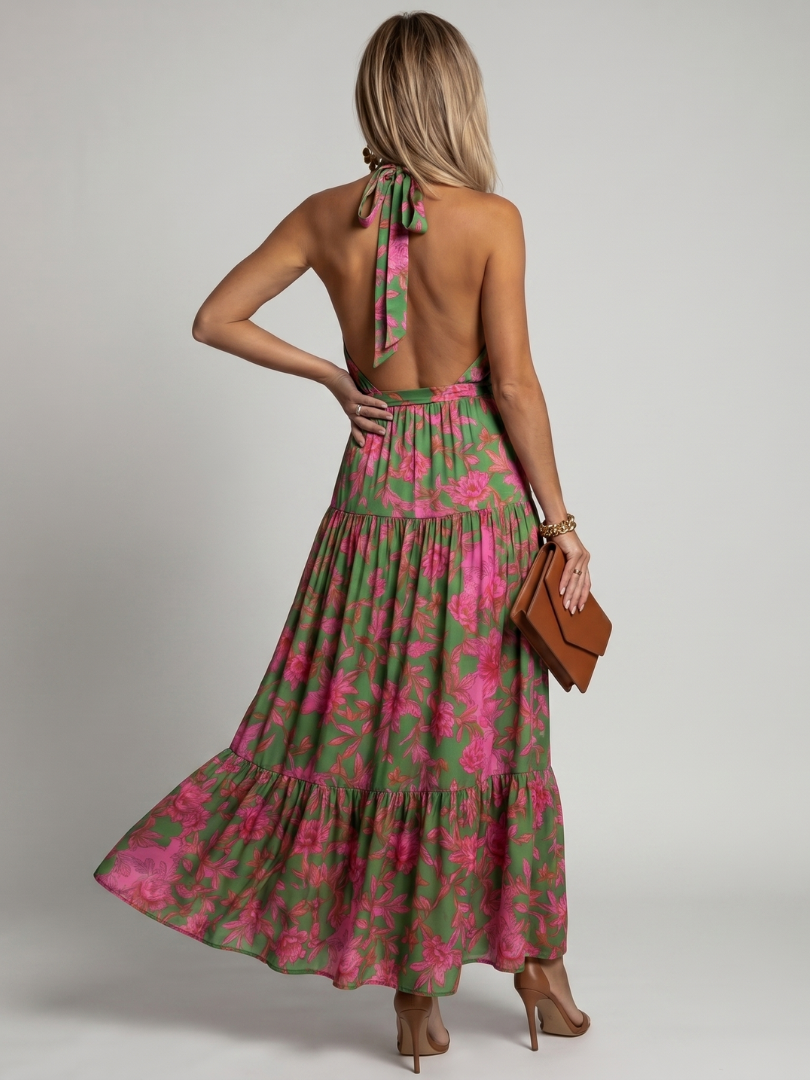 Rowen | Halter Midi Dress
