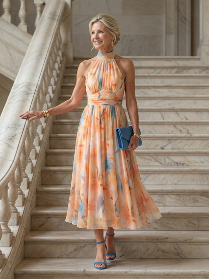 Stella | Halter Midi Dress