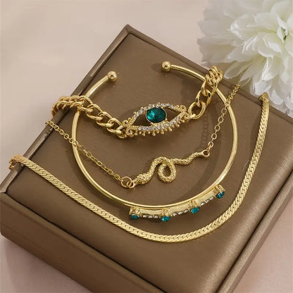 Serpentina Veyra Bracelet Set | Gold