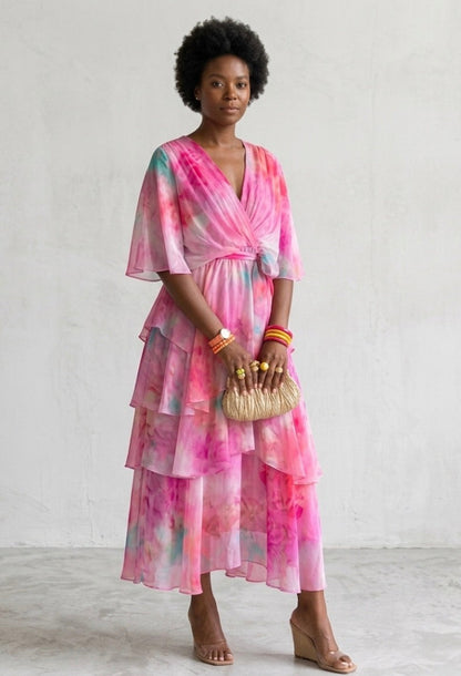 Stella | Floral Midi Dress