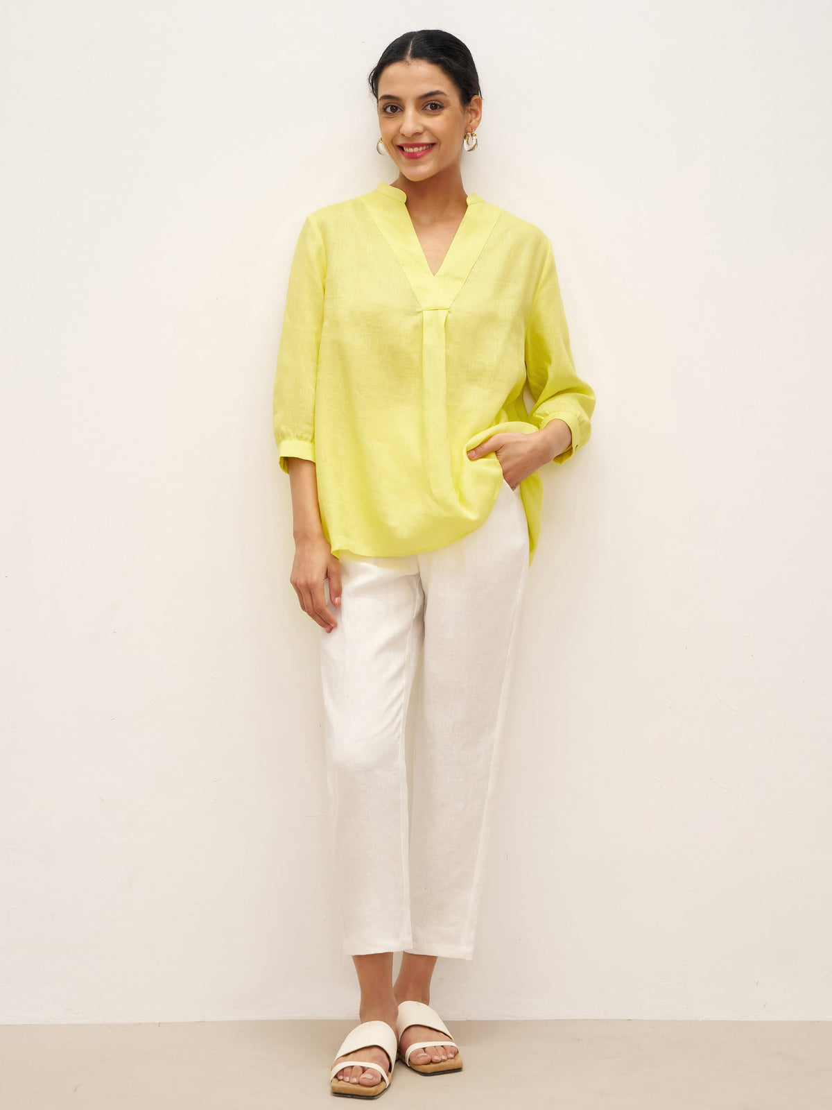 100% Leinen Hemd JOANNA
