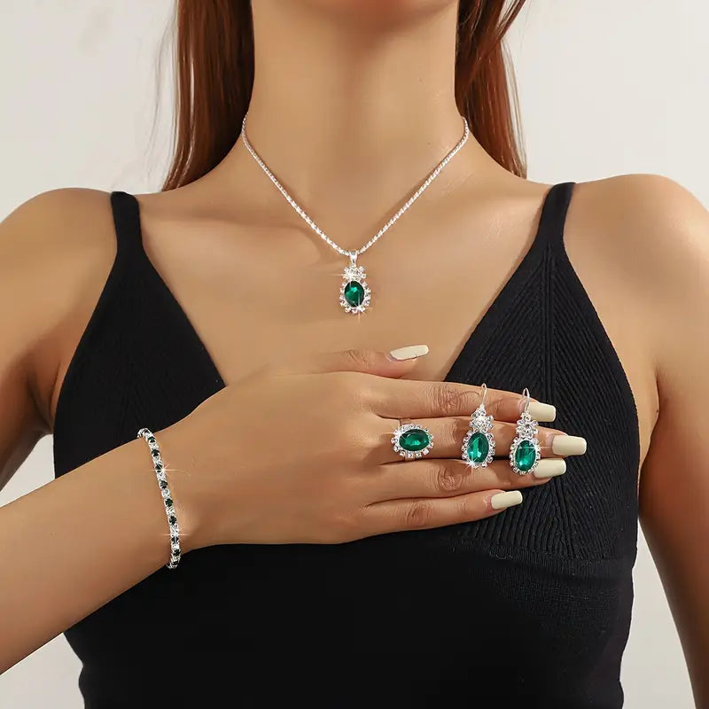 Selora Gravyn Jewelry Set | White Gold