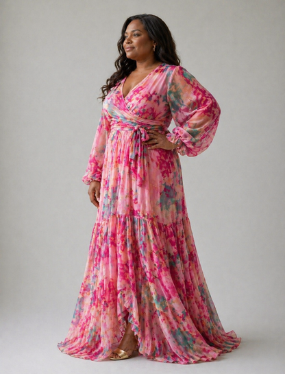Stella | Floral Wrap Dress