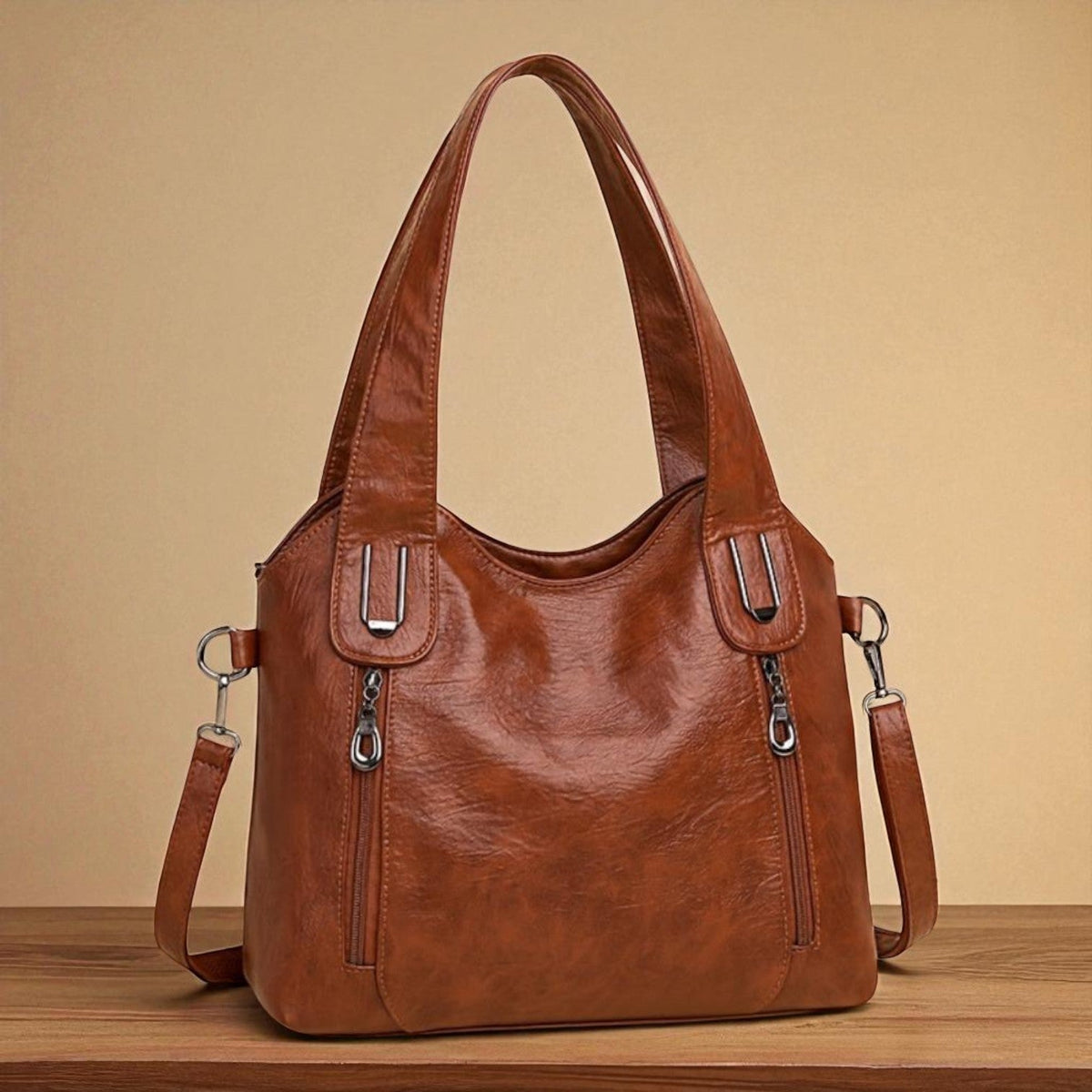 Vintage-Inspired Document Handbag