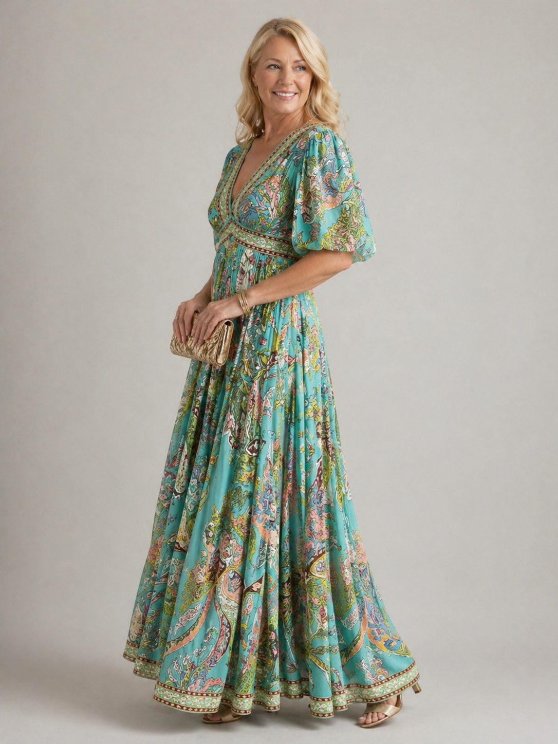 Stella | V-Neck Maxi Dress