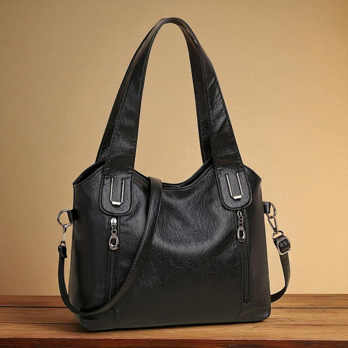 Vintage-Inspired Document Handbag