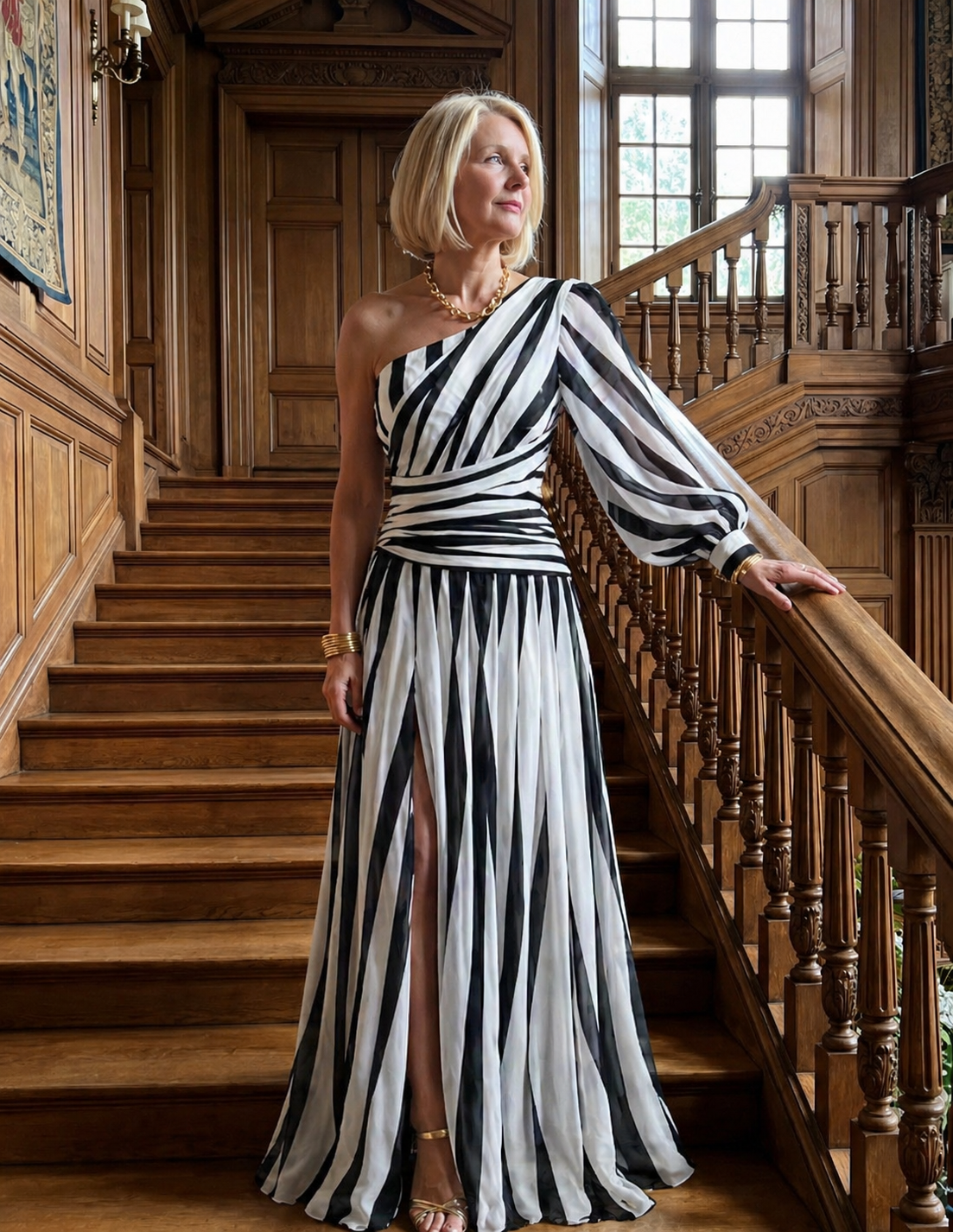 Stella | Striped Maxi Dress
