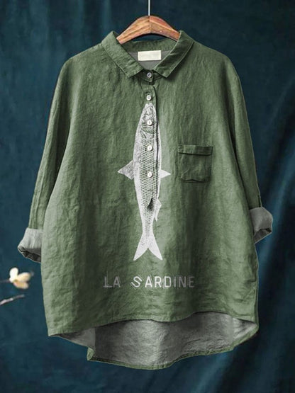 Lily | Sardine Pattern Tee