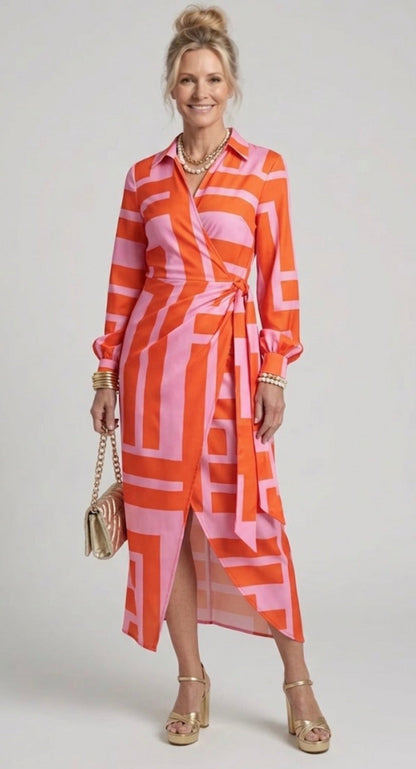 Stella | Printed Wrap Dress