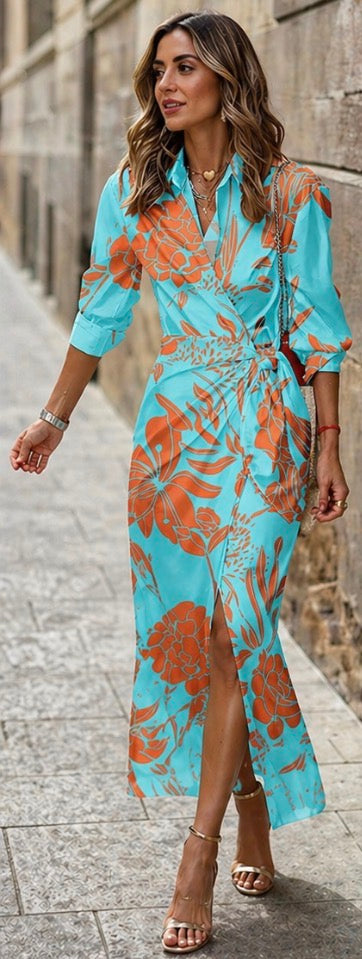 Stella | Printed Wrap Dress