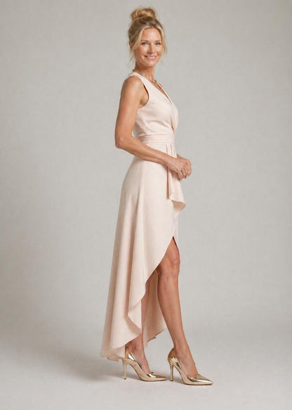 Stella | V-Neck Wrap Midi Dress