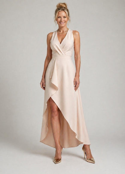 Stella | V-Neck Wrap Midi Dress
