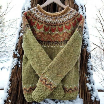Isla – Cozy Sweater Featuring Timeless Woven Design