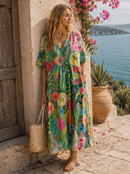 Harjas | Floral Dress