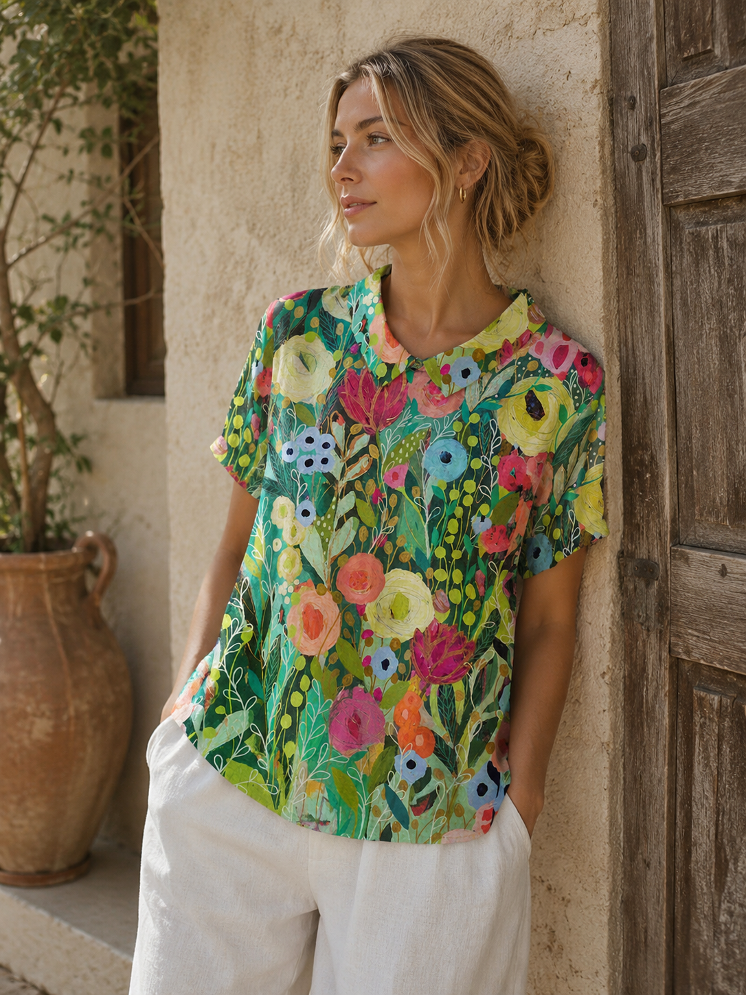 Daisy | Floral Watercolor Tee