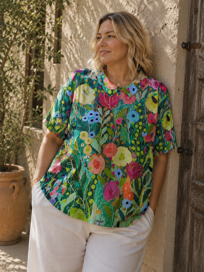 Daisy | Floral Watercolor Tee