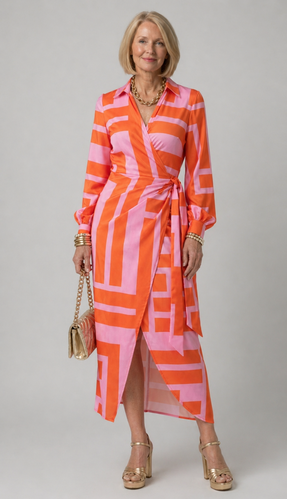 Stella | Printed Wrap Dress