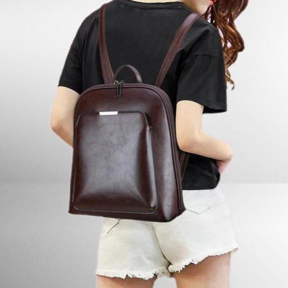 Double-Zipper Classic Backpack