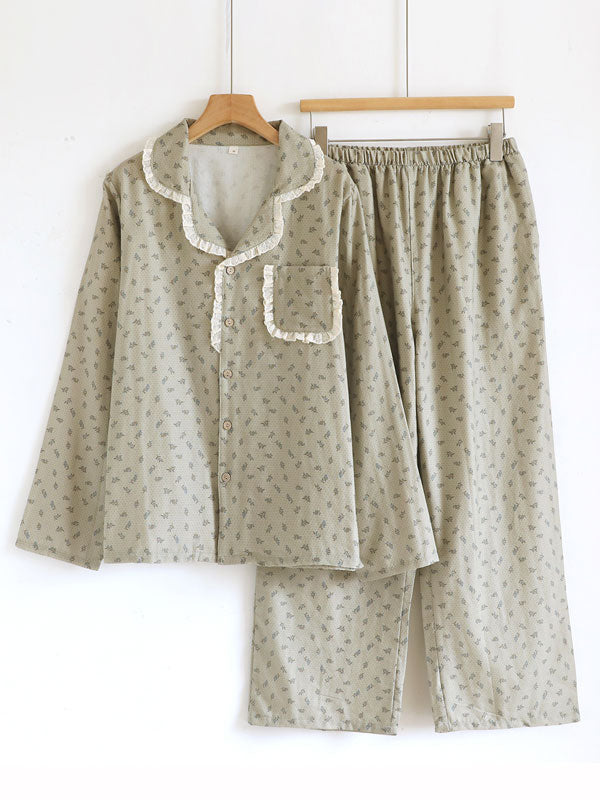 Cottage Style Floral Pajama Set