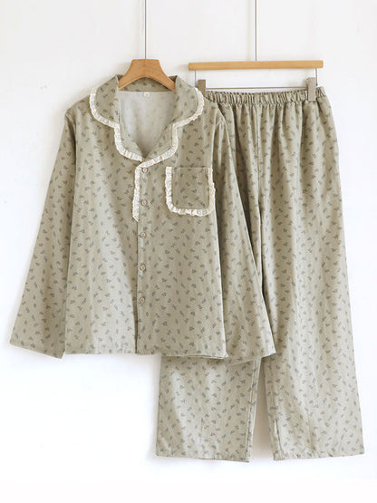 Cottage Style Floral Pajama Set