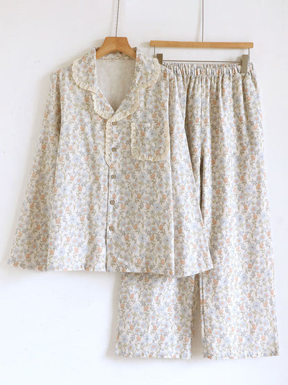 Cottage Style Floral Pajama Set